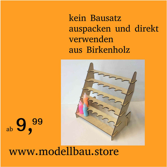 Farbenregal Tabletop – Ordnung für bis zu 33 Vallejo & Army Painter Farben