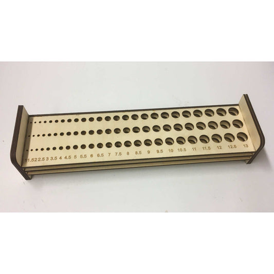 Bohrerhalter für 1-13mm Bohrer an Holzdeko-Lasercut-Gravur Pegboard Lochwand, praktische Werkzeugaufbewahrung
