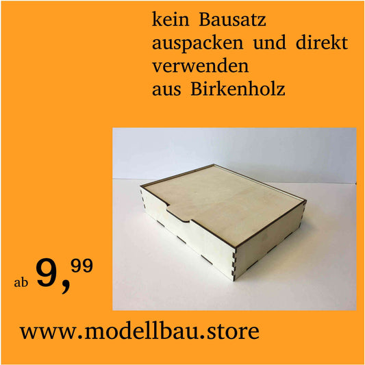 Wooden box with wooden lid