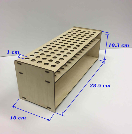 Pinselhalter für 75 Pinsel aus Holz, ideal für Modellbau und Miniaturen www.modellbau.store