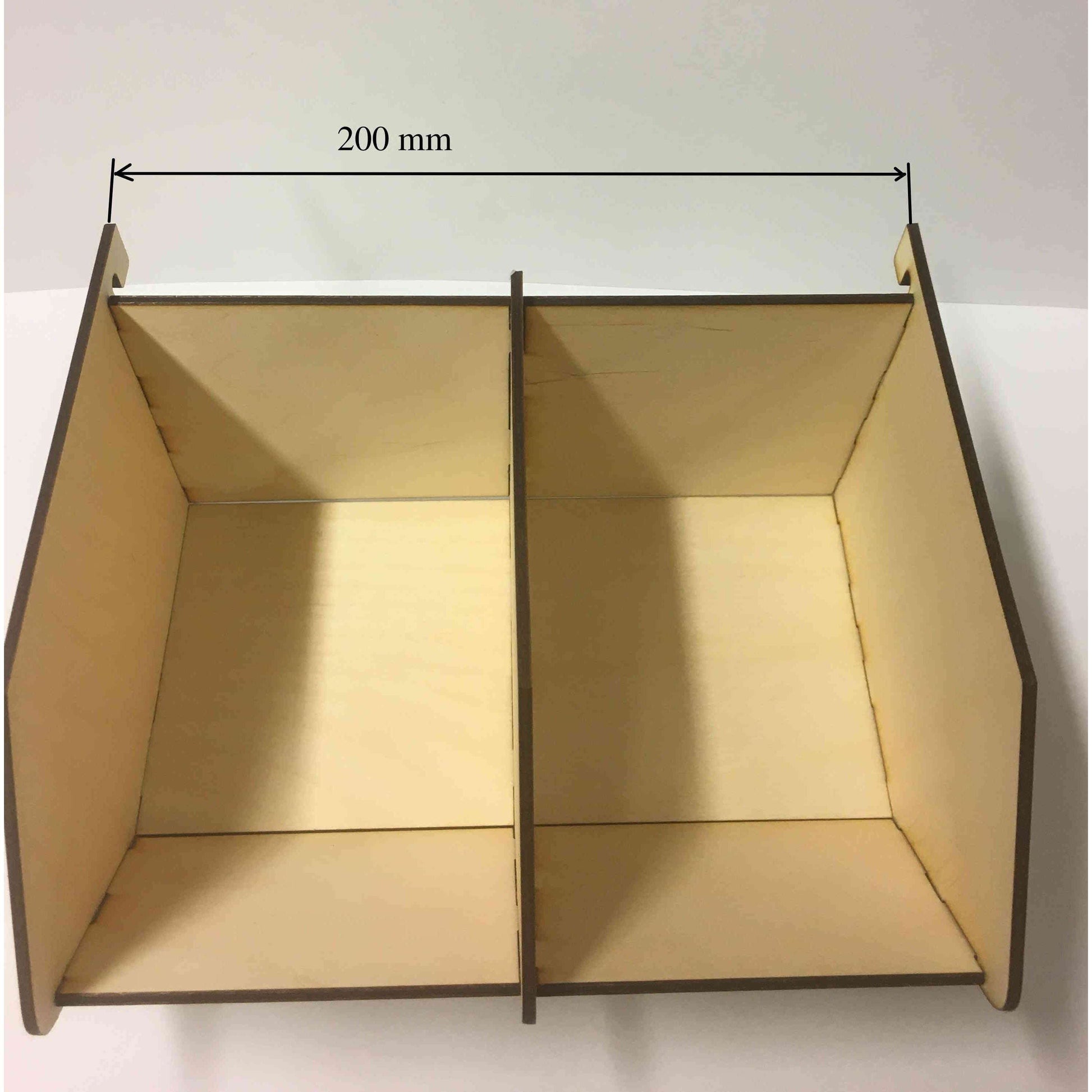 Sichtlagerbox von Holzdeko-Lasercut-Gravur passend für Ikea Skadis Pegboard, transparente Aufbewahrungsbox für Ordnung