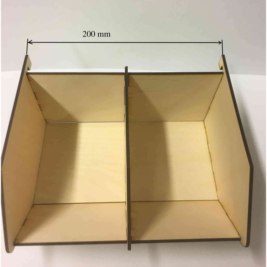 Sichtlagerbox von Holzdeko-Lasercut-Gravur passend für Ikea Skadis Pegboard, transparente Aufbewahrungsbox für Ordnung