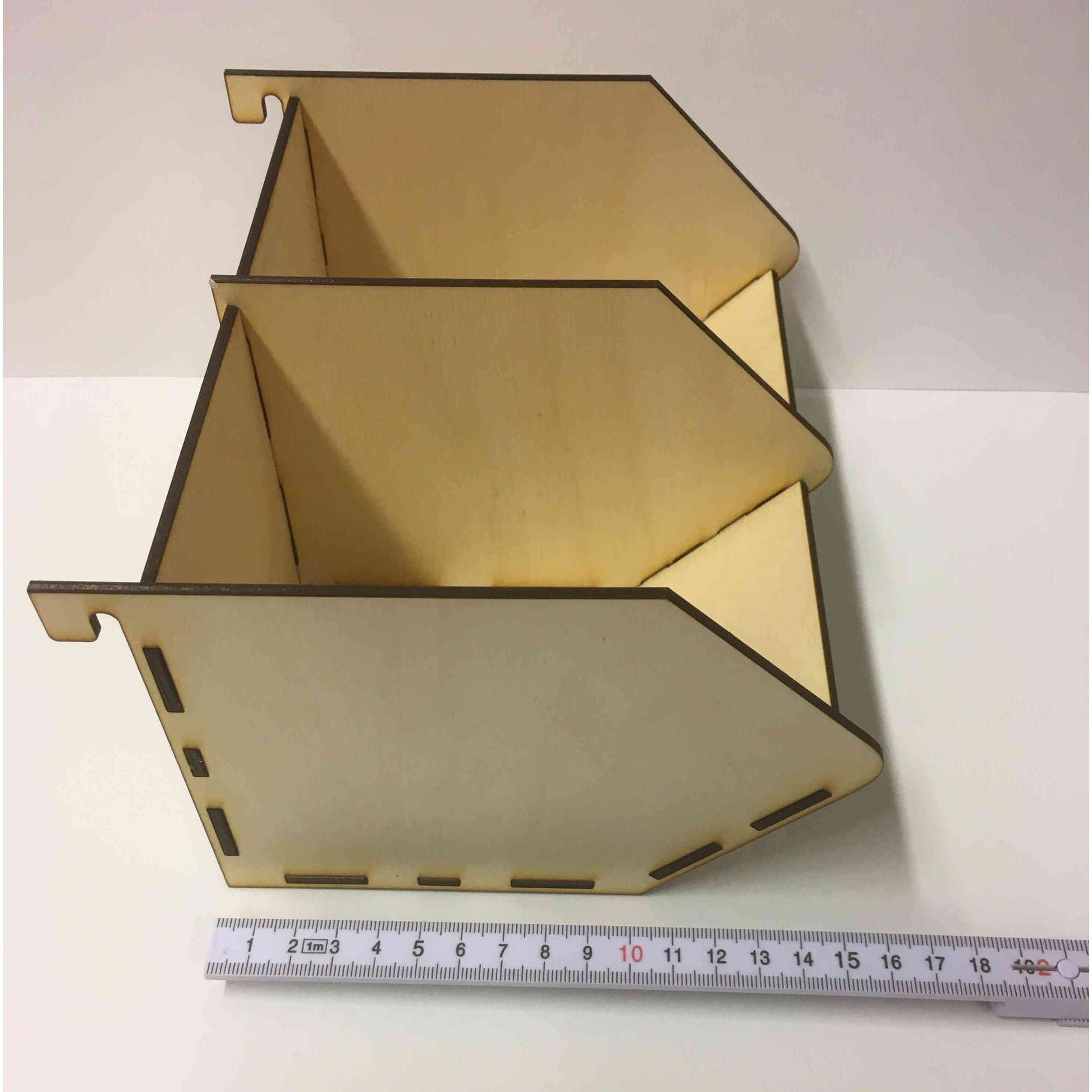 Holzlaste-aufbewahrungsbox für Ikea Skadis Pegboard, aus Holzdeko-Lasercut-Gravur gefertigt, mit praktischer Aufbewahrungslösung