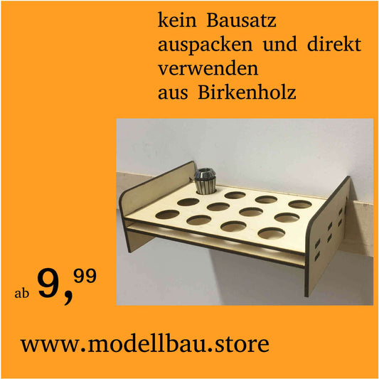 Halter für French Cleat Werkzeugwand für ER20 Spannzangen